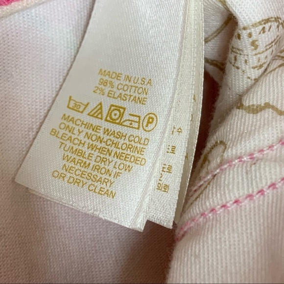 Kate Spade 30 Broome Street Floral Pink Capri Pants - Picture 10 of 11